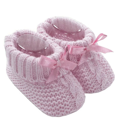 Windeltorte mit Babybooties rosa