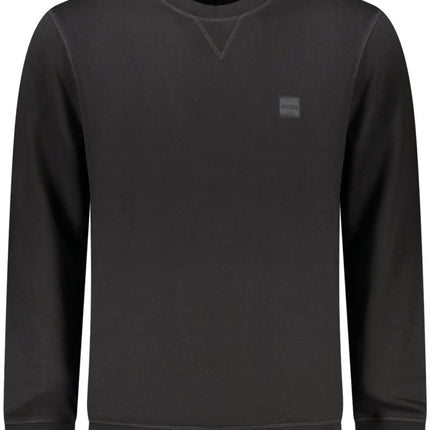 SEO. BOSS Herren Sweatshirt mit Reißverschluss Schwarz – Gebürstetes Baumwoll - Sweatshirt - Schwarz Linkreich