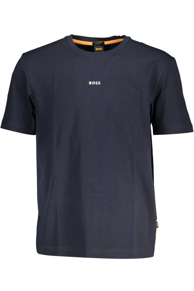 SEO. BOSS Herren T-Shirt – Kurzarm, aus Baumwolle | T-Shirts - Blau Linkreich