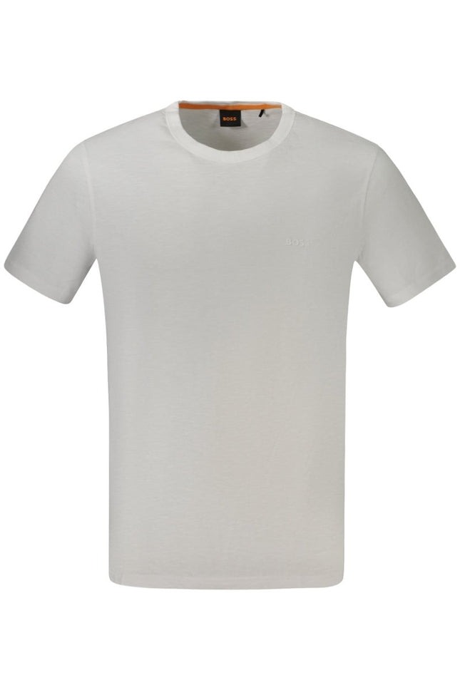 SEO. BOSS Herren T-Shirt Weiss – Kurzarm mit Logo-Druck | soulluna.de - Weiß Linkreich
