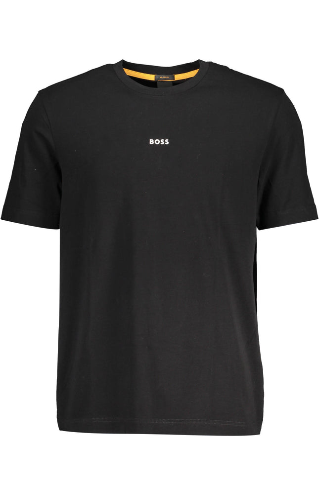 BOSS Kurzarm T-Shirt Herren Schwarz – Lockere Passform aus Bio-Baumwolle