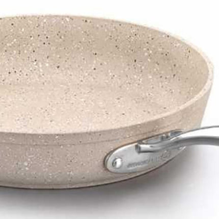 Bratpfanne Edelstahl Korkmaz Granita 26 Cm Antihaftbeschichtung Induktion Beige