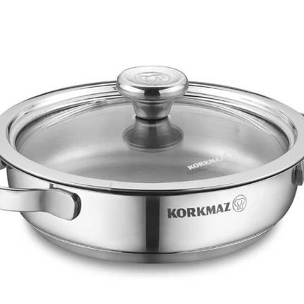 Bratpfanne Edelstahl Korkmaz Minika Inox 14 Cm Induktion Poliertes Edelstahl