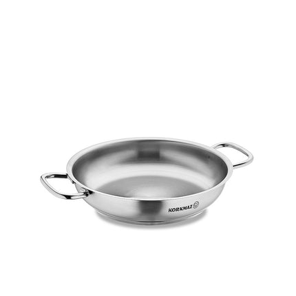 Bratpfanne Edelstahl Korkmaz Pro Line 16 Cm Induktion Matt Edelstahl