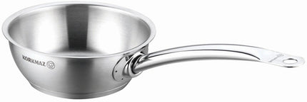 Bratpfanne Edelstahl Korkmaz Pro Line 16 Cm Induktion Matt Edelstahl