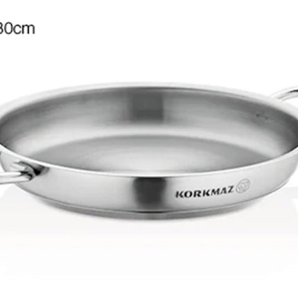 Bratpfanne Edelstahl Korkmaz Pro Line 30 Cm Induktion Matt Edelstahl