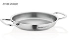 Bratpfanne Edelstahl Korkmaz Pro Line 30 Cm Induktion Matt Edelstahl