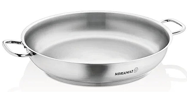Bratpfanne Edelstahl Korkmaz Pro Line 36 Cm Induktion Matt Edelstahl