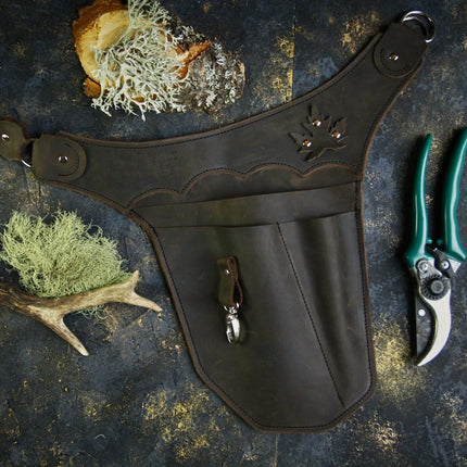 Brauner Gartenwerkzeuggürtel für die Rechte Körperseite (werkzeuggürtel) kaufen bei Linkreich – Jetzt entdecken!