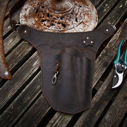 Brauner Gartenwerkzeuggürtel für die Rechte Körperseite (werkzeuggürtel) kaufen bei Linkreich – Jetzt entdecken!