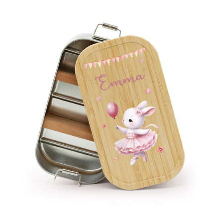 SEO. Brotdose mit Deckel für Kinder mit UV - Druck im "Ballett" Design - Klein Linkreich