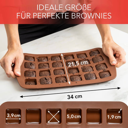 Brownieform aus Silikon für 24 Brownies - 2er Set (Brownieformen) kaufen bei Linkreich – Jetzt entdecken!