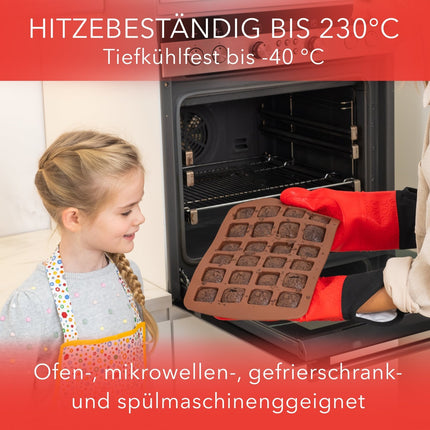 Brownieform aus Silikon für 24 Brownies - 2er Set (Brownieformen) kaufen bei Linkreich – Jetzt entdecken!