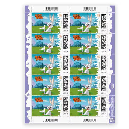 SEO. Bugs Bunny, Briefmarke zu 0,95 €, 10er - Bogen - Linkreich