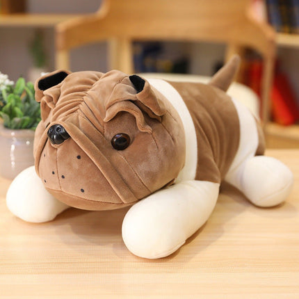 SEO. Bulldogge Kuscheltier - 25cm süßes weiches Plüschtier Hund Bulldog - Linkreich