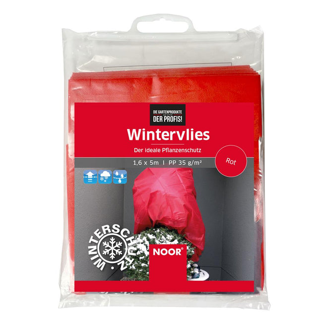 SEO. Buntes Wintervlies - 30 & 35 g/m² - 1,5x5 & 1,6x5 m - Rot Linkreich