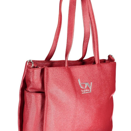 SEO. BYBLOS Schwarze Damentasche – Elegante Handtasche für Damen mit Kettengurt - Rot Linkreich