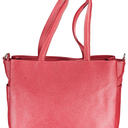 SEO. BYBLOS Schwarze Damentasche – Elegante Handtasche für Damen mit Kettengurt - Rot Linkreich