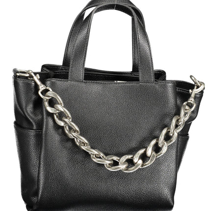 BYBLOS Damen Tasche Schwarz – Elegante Handtasche mit verstellbarem Schulterriemen