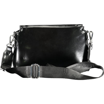 BYBLOS Umhängetasche Damen – Schwarze Tasche aus Lederoptik für Herbst/Winter