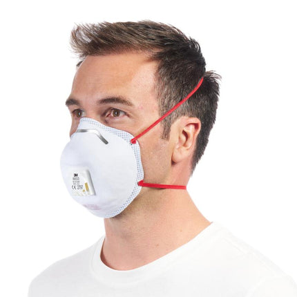 3M™ Cool Flow™ Partikelmaske 8833, FFP3, mit Ventil, 2er-Packung | Packung (1 Stück)