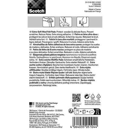 Scotch® Extra weiche Filzpads, selbsthaftend, beige