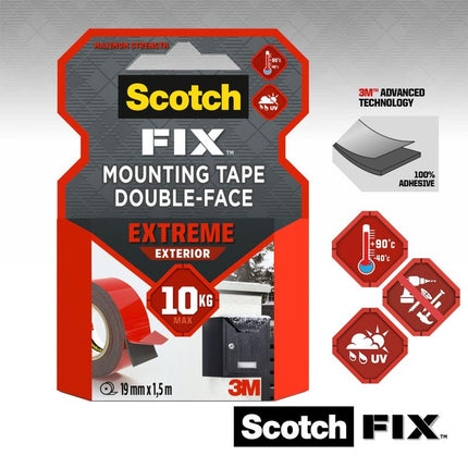 Scotch-FIX™ Extreme doppelseitiges Außenmontageband