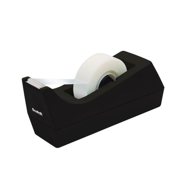 Scotch™ Schreibtisch-Klebebandabroller C38, Schwarz, 1 Abroller/Packung | Packung (1 Stück)