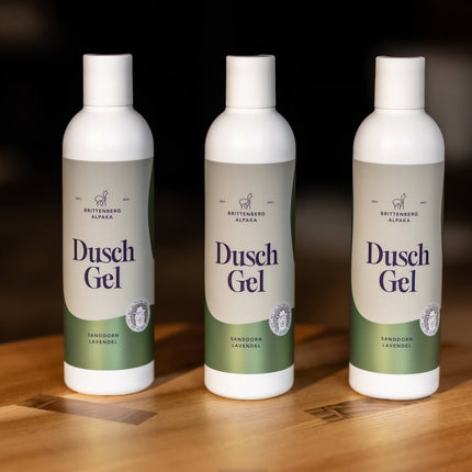 Brittenberg Alpaka - Dusch Gel - Sanddorn - mit Keratin aus Alpakawolle