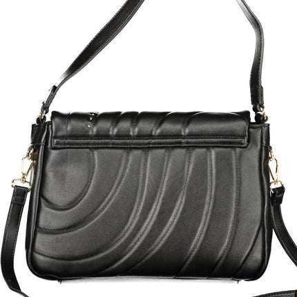 CAFENOIR Damen-Schultertasche schwarz – Elegante Alltagstasche mit verstellbarem Gurt