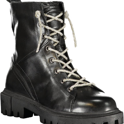 CAFENOIR Schwarze Damen-Stiefeletten – Knöchelstiefel mit Schnürung | soulluna.de