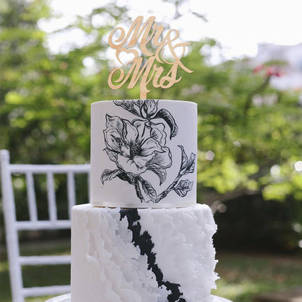 SEO. Cake Topper Mr & Mrs - Linkreich