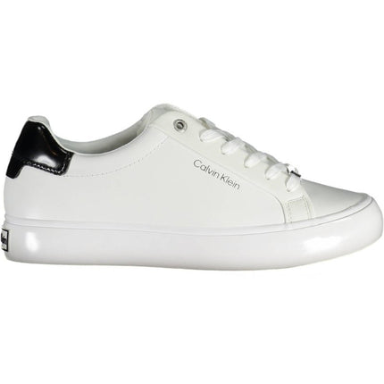 SEO. CALVIN KLEIN Damen Sneaker Schwarz – Sportschuhe mit Logo für Frühjahr/Sommer - Weiß Linkreich