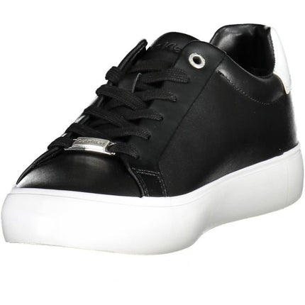 SEO. CALVIN KLEIN Damen Sneaker – Sportschuh mit Schnürsenkel - Schwarz Linkreich