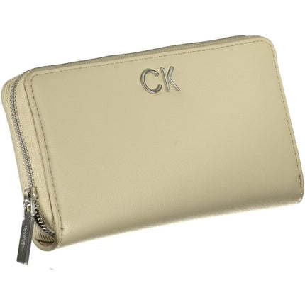 SEO. Calvin Klein Damenbrieftasche Beige - Beige Linkreich