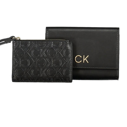 SEO. Calvin Klein Damenbrieftasche Schwarz - Schwarz Linkreich