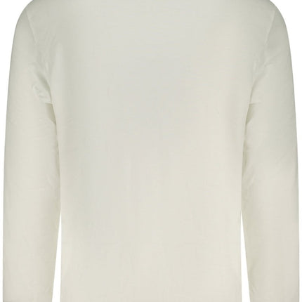 SEO. CALVIN KLEIN Herren Langarm - T-Shirt Weiss – Klassisches Basic aus Baumwolle - Weiß Linkreich