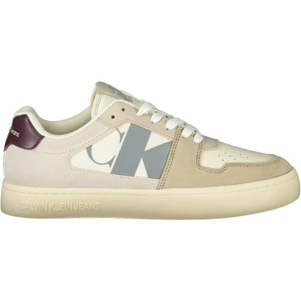 SEO. Calvin Klein Herren Sportschuhe Weiss - Beige Linkreich