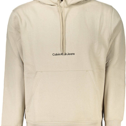 SEO. CALVIN KLEIN Herren Sweatshirt – mit Kapuze, aus Baumwolle - Beige Linkreich