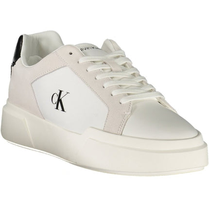 SEO. Calvin Klein Herren Weisse Sportschuhe - Schwarz Linkreich