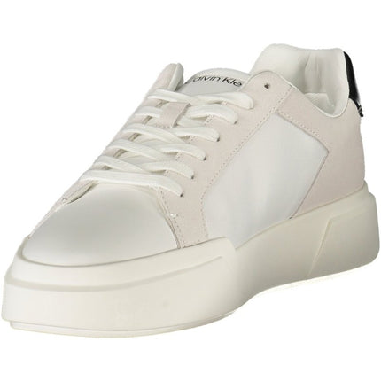 SEO. Calvin Klein Herren Weisse Sportschuhe - Schwarz Linkreich