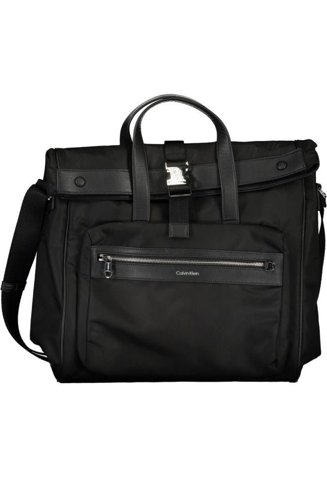 SEO. CALVIN KLEIN Manntasche Herren – Schwarze Tasche mit Laptopfach | Recycelter Polyester - Schwarz Linkreich