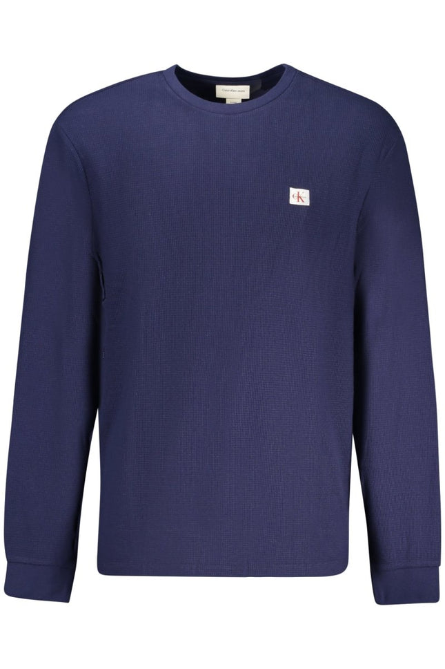 SEO. Calvin Klein Pullover Herren – Weißer Langarm-Pullover aus Baumwolle-Mix - Blau Linkreich