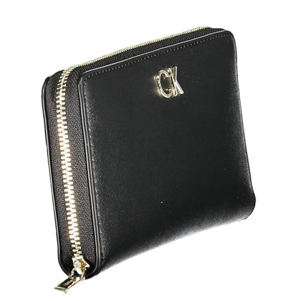 SEO. Calvin Klein Schwarze Damenbrieftasche - Schwarz Linkreich