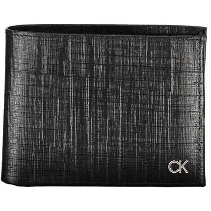SEO. Calvin Klein Schwarze Herrenbrieftasche - Schwarz Linkreich