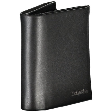 SEO. Calvin Klein Schwarze Herrenbrieftasche - Schwarz Linkreich