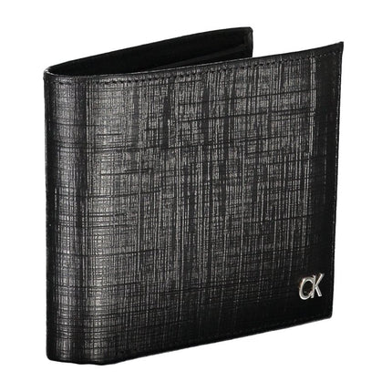 SEO. Calvin Klein Schwarze Herrenbrieftasche - Schwarz Linkreich