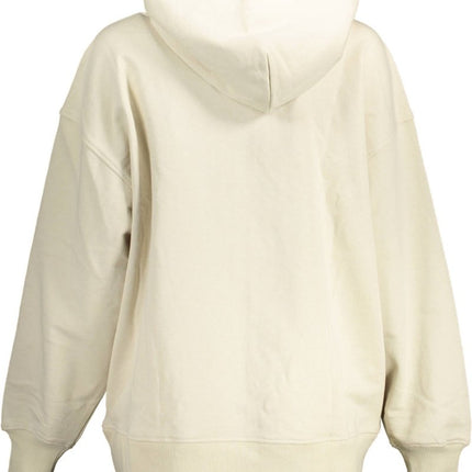 SEO. CALVIN KLEIN Sweatshirt Damen mit Reißverschluss – Kapuze & Taschen in Beige - Grau Linkreich