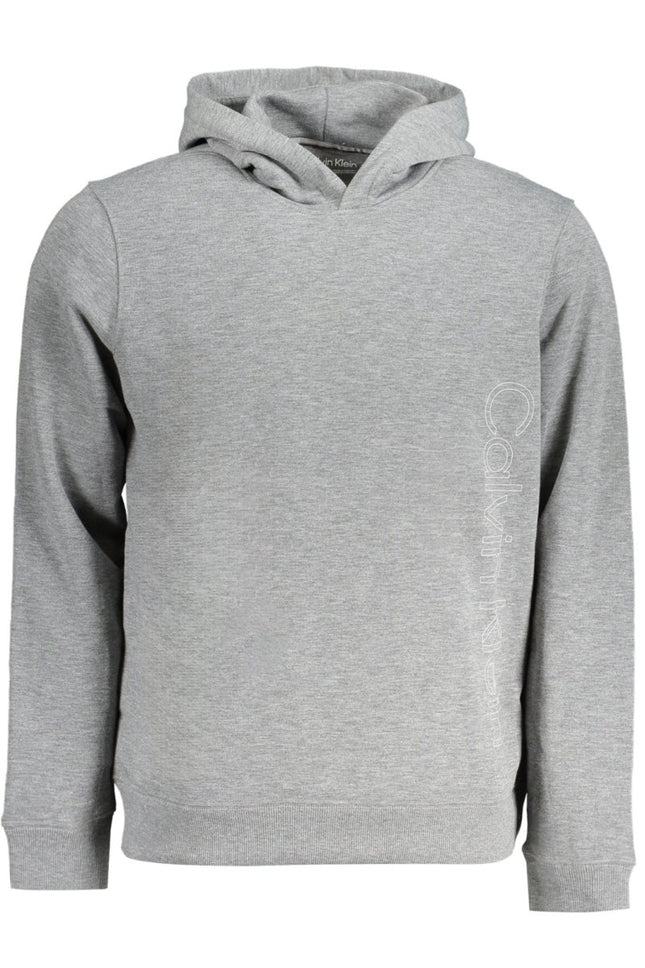 SEO. Calvin Klein Sweatshirt Herren Grau mit Reißverschluss – Kapuzenpullover aus recyceltem Polyester - Grau Linkreich