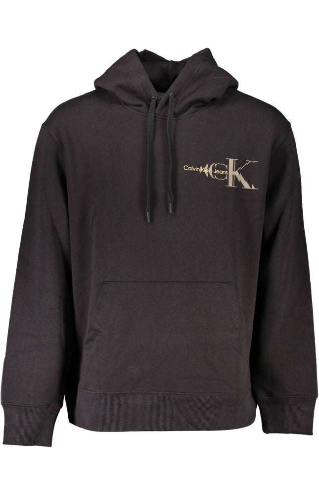 SEO. Calvin Klein Sweatshirt Herren – Kapuzenpullover aus Baumwolle - Mix für Freizeit - Schwarz Linkreich